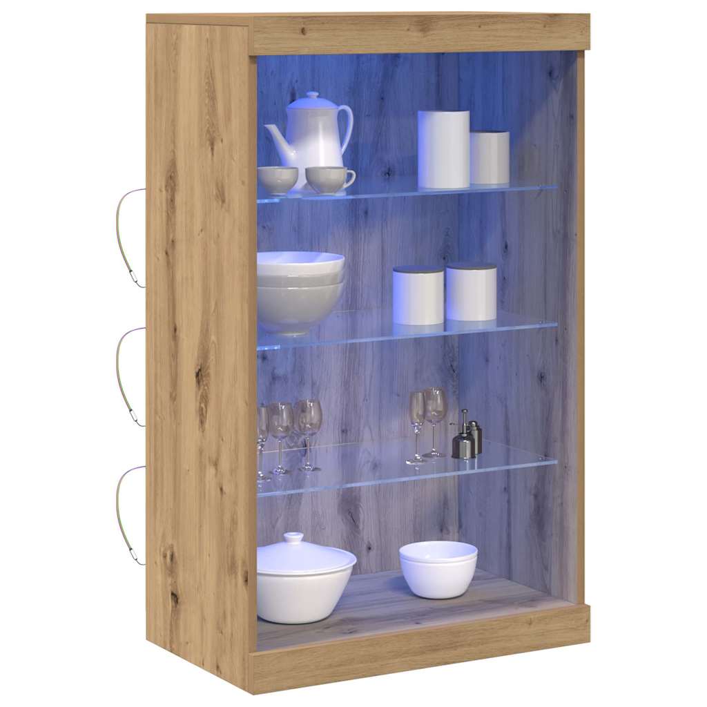 Πλευρικό Τραπέζι LED Artisan Oak 60,5 x 37 x 100 εκ - Pakobazaar