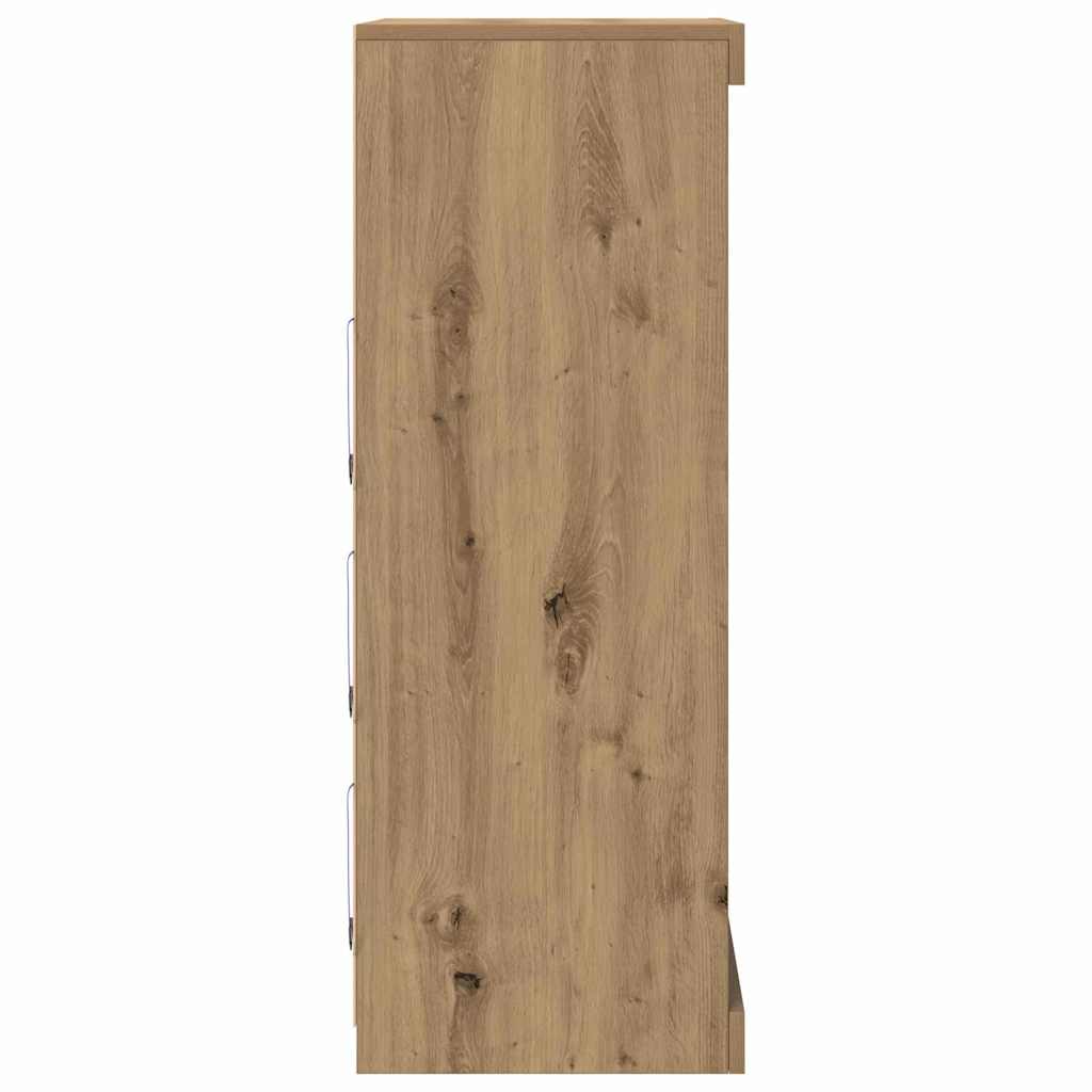 Πλευρικό Τραπέζι LED Artisan Oak 60,5 x 37 x 100 εκ - Pakobazaar