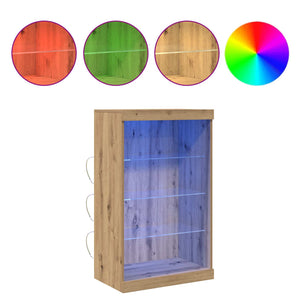 Πλευρικό Τραπέζι LED Artisan Oak 60,5 x 37 x 100 εκ - Pakobazaar