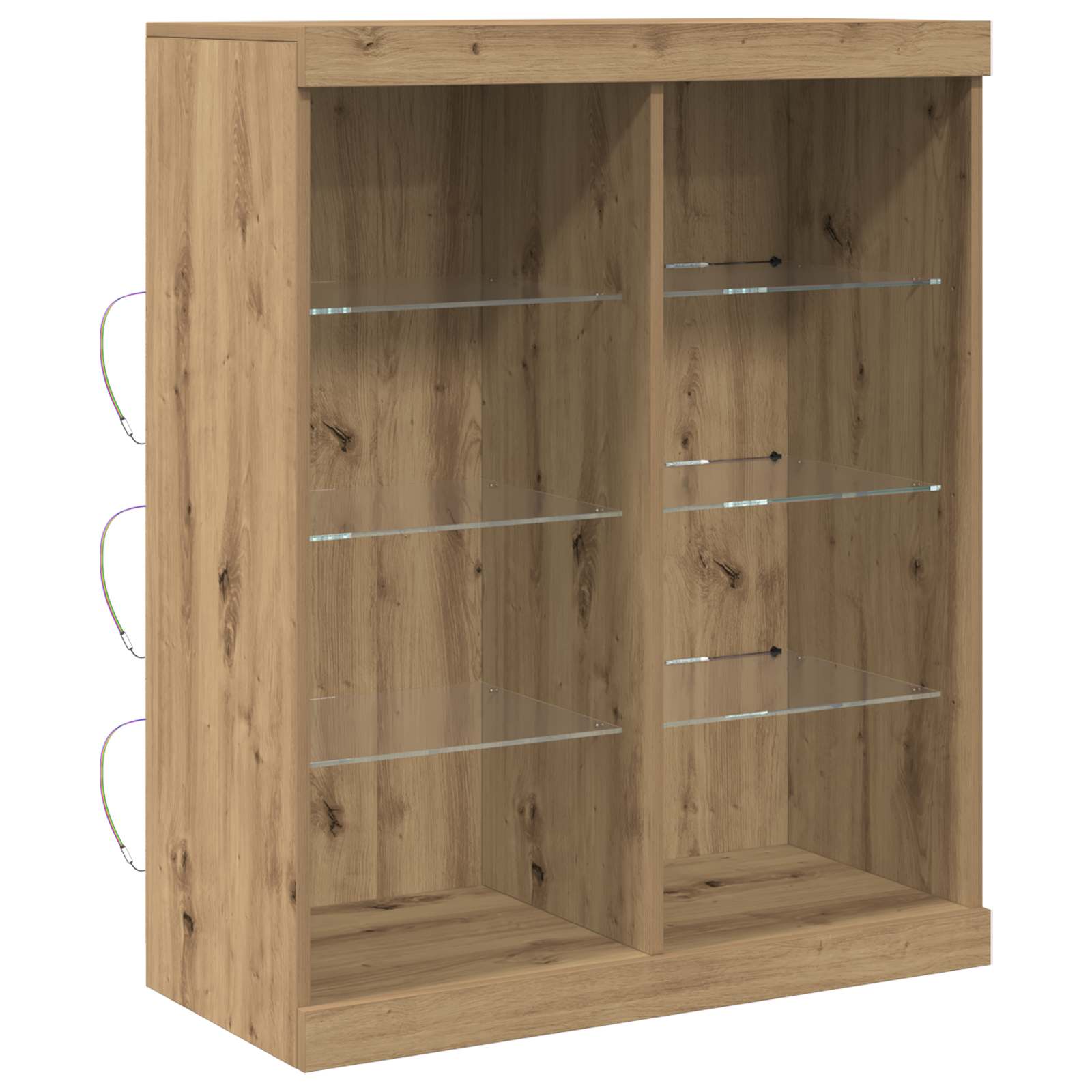 Πλευρικό Τραπέζι LED Artisan Oak 41 x 37 x 100 εκ - Pakobazaar