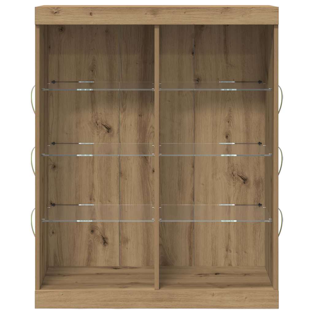 Πλευρικό Τραπέζι LED Artisan Oak 41 x 37 x 100 εκ - Pakobazaar