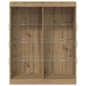 Πλευρικό Τραπέζι LED Artisan Oak 41 x 37 x 100 εκ - Pakobazaar