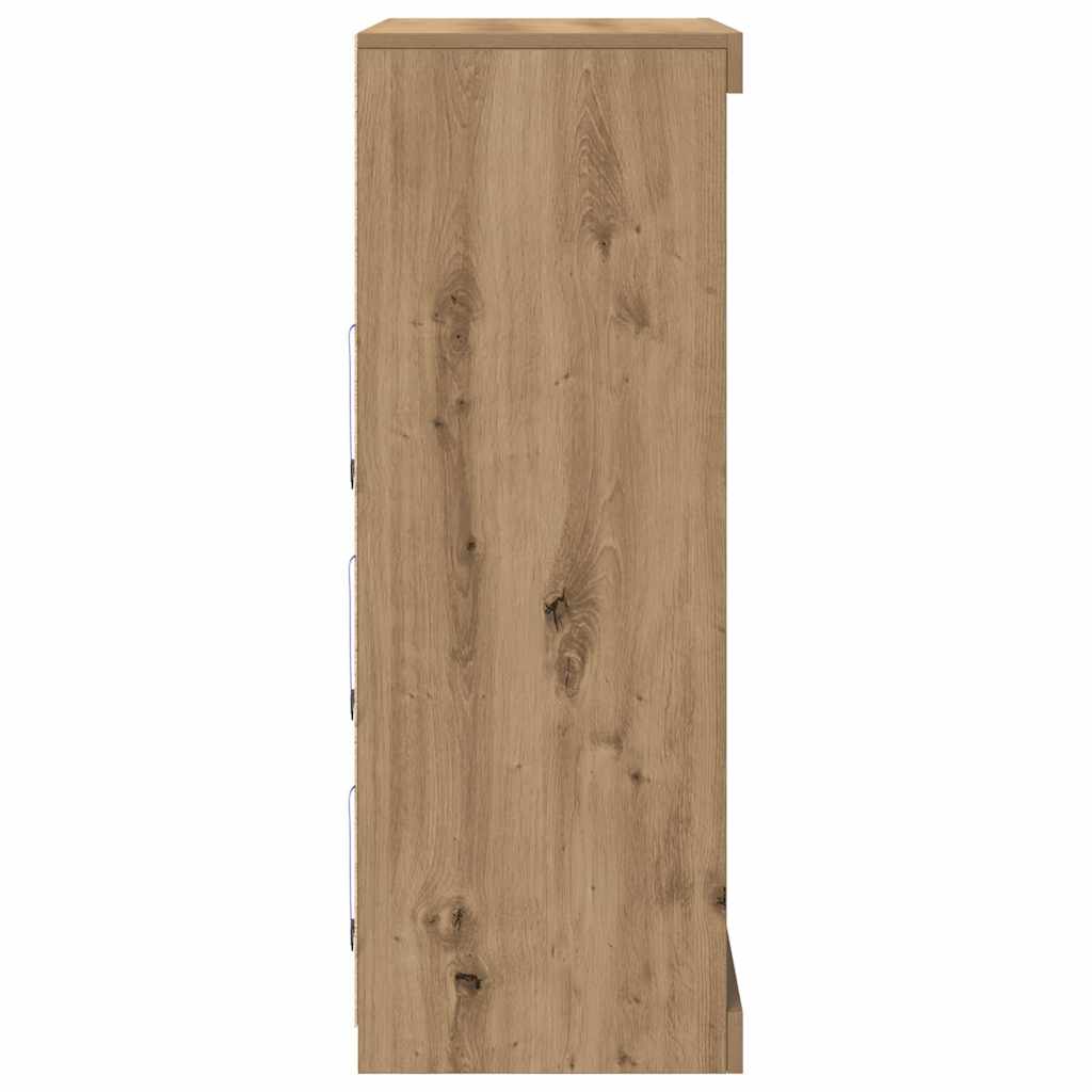 Πλευρικό Τραπέζι LED Artisan Oak 41 x 37 x 100 εκ - Pakobazaar