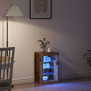 Πλευρικό Τραπέζι LED Παλιό ξύλο 41 x 37 x 67 εκ - Pakobazaar