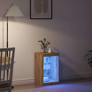 Πλευρικό Τραπέζι LED Artisan Oak 41 x 37 x 67 εκ - Pakobazaar