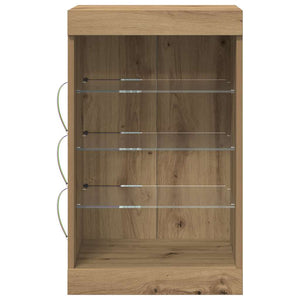 Πλευρικό Τραπέζι LED Artisan Oak 41 x 37 x 67 εκ - Pakobazaar
