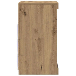 Πλευρικό Τραπέζι LED Artisan Oak 41 x 37 x 67 εκ - Pakobazaar
