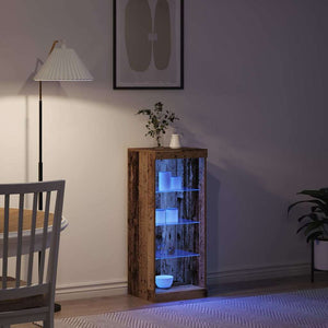 Πλευρικό Τραπέζι LED Παλιό ξύλο 41 x 37 x 100 εκ - Pakobazaar