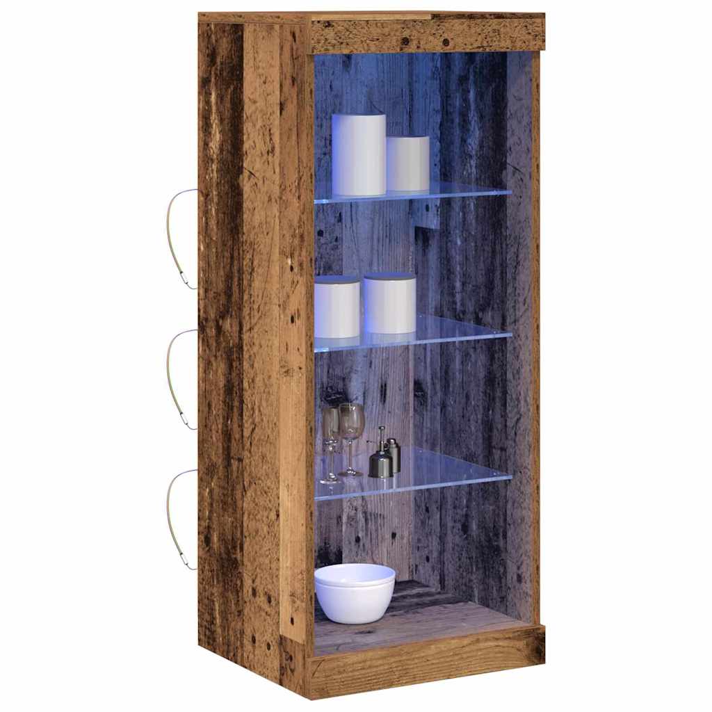 Πλευρικό Τραπέζι LED Παλιό ξύλο 41 x 37 x 100 εκ - Pakobazaar