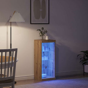Πλευρικό Τραπέζι LED Artisan Oak 41 x 37 x 100 εκ - Pakobazaar