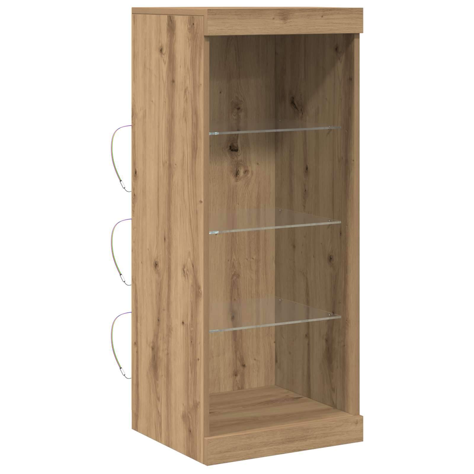 Πλευρικό Τραπέζι LED Artisan Oak 41 x 37 x 100 εκ - Pakobazaar