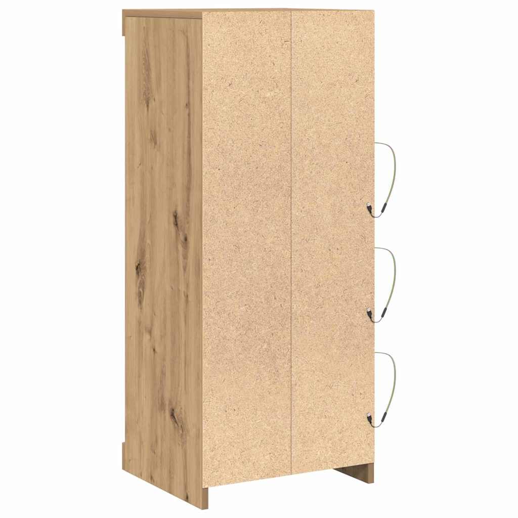 Πλευρικό Τραπέζι LED Artisan Oak 41 x 37 x 100 εκ - Pakobazaar