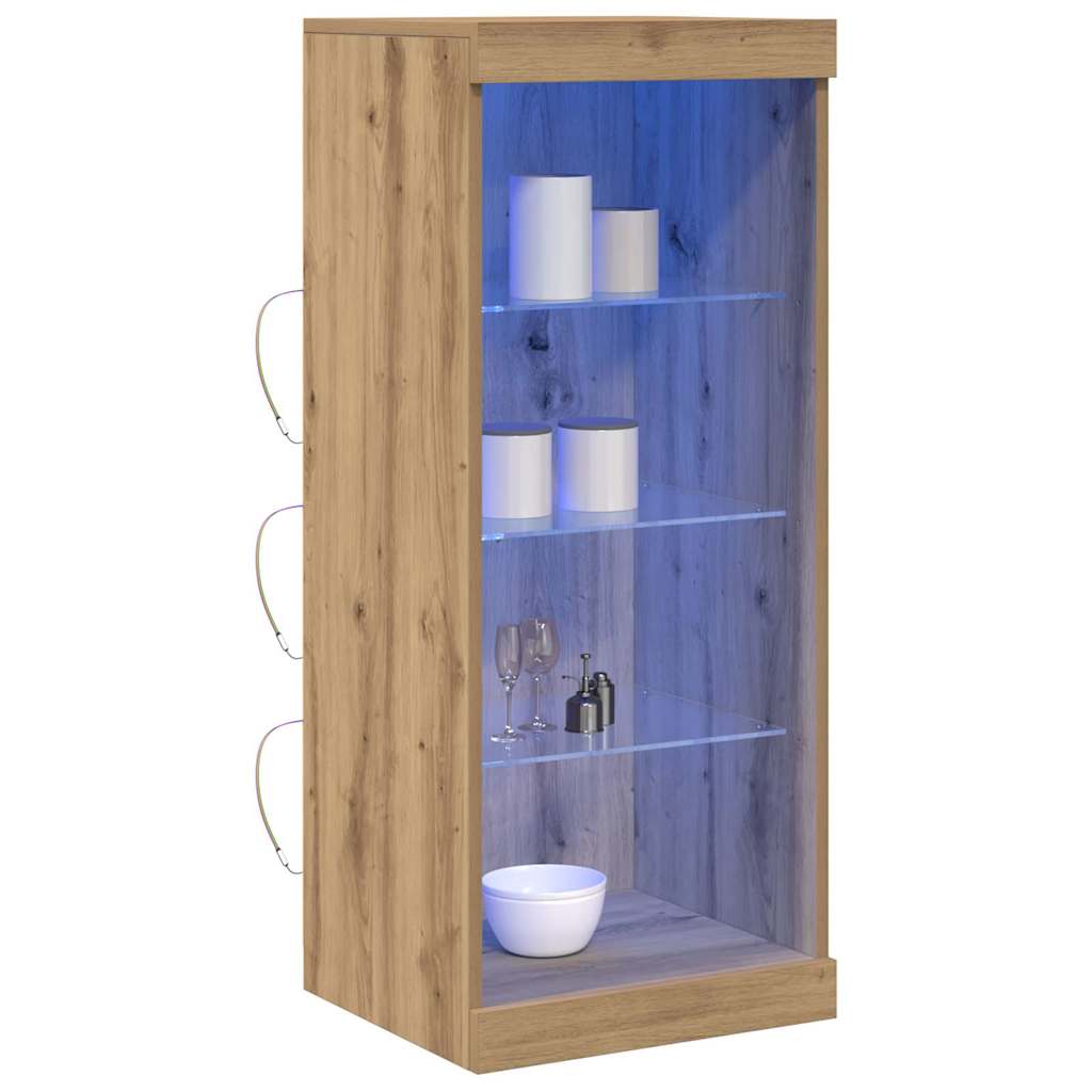 Πλευρικό Τραπέζι LED Artisan Oak 41 x 37 x 100 εκ - Pakobazaar