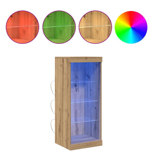 Πλευρικό Τραπέζι LED Artisan Oak 41 x 37 x 100 εκ - Pakobazaar