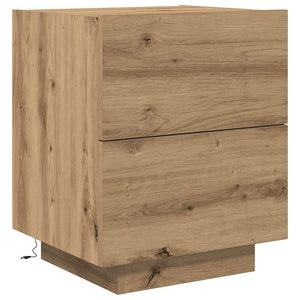 Κομοδίνο 2 pcs Artisan Oak 45 x 40 x 55 εκ Επεξεργασμένο ξύλο - Pakobazaar