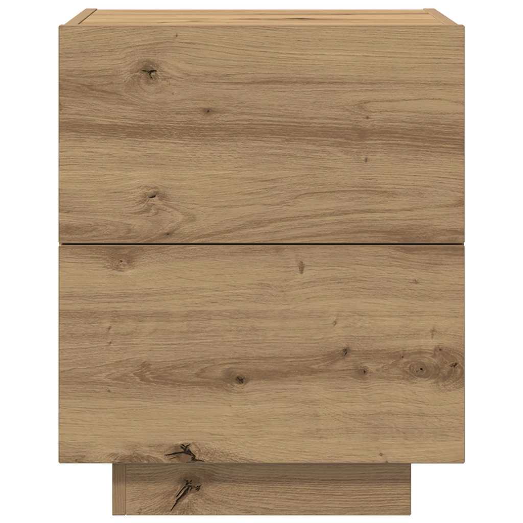 Κομοδίνο 2 pcs Artisan Oak 45 x 40 x 55 εκ Επεξεργασμένο ξύλο - Pakobazaar