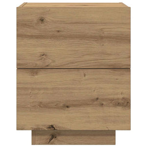 Κομοδίνο 2 pcs Artisan Oak 45 x 40 x 55 εκ Επεξεργασμένο ξύλο - Pakobazaar