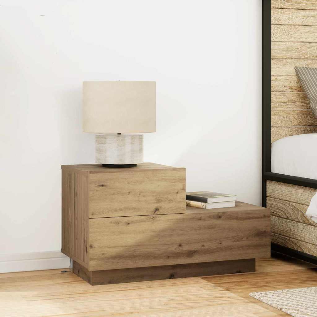 Κομοδίνο Artisan Oak 70 x 36 x 40,5 εκ. Επεξεργασμένο ξύλο - Pakobazaar