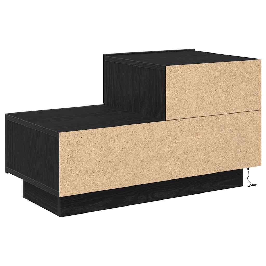 Κομοδίνο Μαύρη Οξυά 70 x 36 x 40,5 εκ. Επεξεργασμένο ξύλο - Pakobazaar