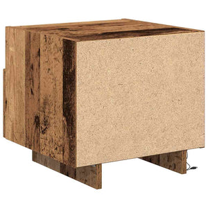 Κομοδίνο 2 pcs Παλιό ξύλο 40 x 39 x 37 εκ Επεξεργασμένο ξύλο - Pakobazaar