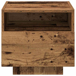 Κομοδίνο 2 pcs Παλιό ξύλο 40 x 39 x 37 εκ Επεξεργασμένο ξύλο - Pakobazaar