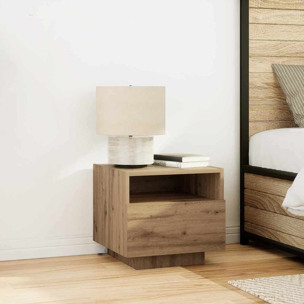 Κομοδίνο Artisan Oak 40 x 39 x 37 εκ Επεξεργασμένο ξύλο - Pakobazaar