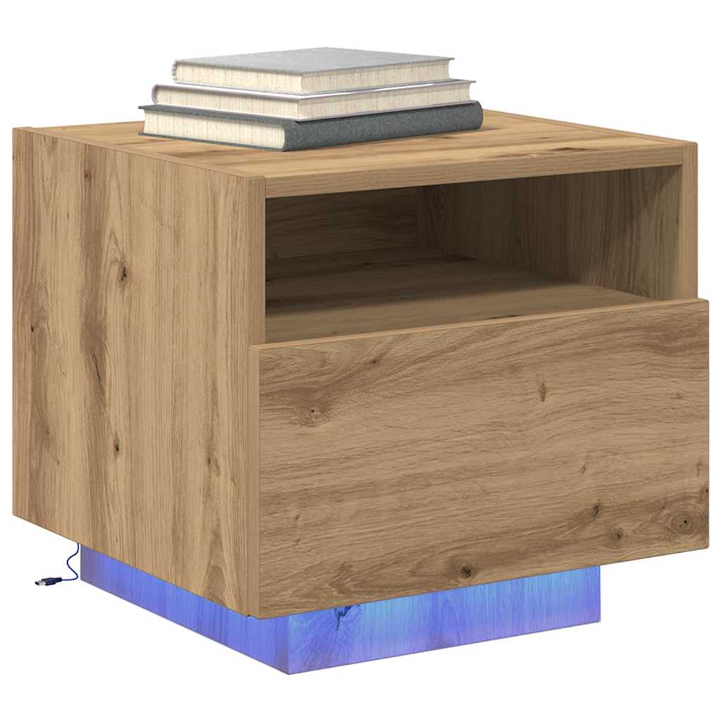 Κομοδίνο Artisan Oak 40 x 39 x 37 εκ Επεξεργασμένο ξύλο - Pakobazaar