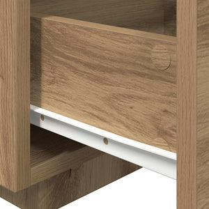 Κομοδίνο 2 pcs Artisan Oak 40 x 39 x 37 εκ Επεξεργασμένο ξύλο - Pakobazaar