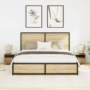Κομοδίνο 2 pcs Artisan Oak 40 x 39 x 37 εκ Επεξεργασμένο ξύλο - Pakobazaar