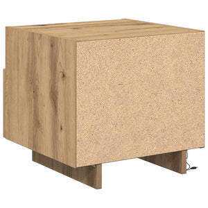 Κομοδίνο 2 pcs Artisan Oak 40 x 39 x 37 εκ Επεξεργασμένο ξύλο - Pakobazaar