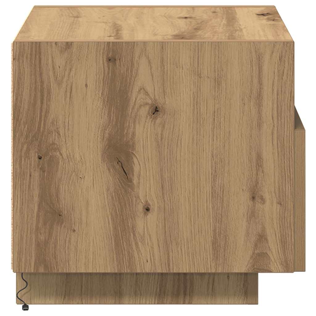 Κομοδίνο 2 pcs Artisan Oak 40 x 39 x 37 εκ Επεξεργασμένο ξύλο - Pakobazaar