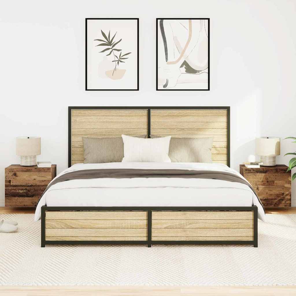 Κομοδίνο 2 pcs Παλιό ξύλο 50 x 39 x 41 εκ. Επεξεργασμένο ξύλο - Pakobazaar