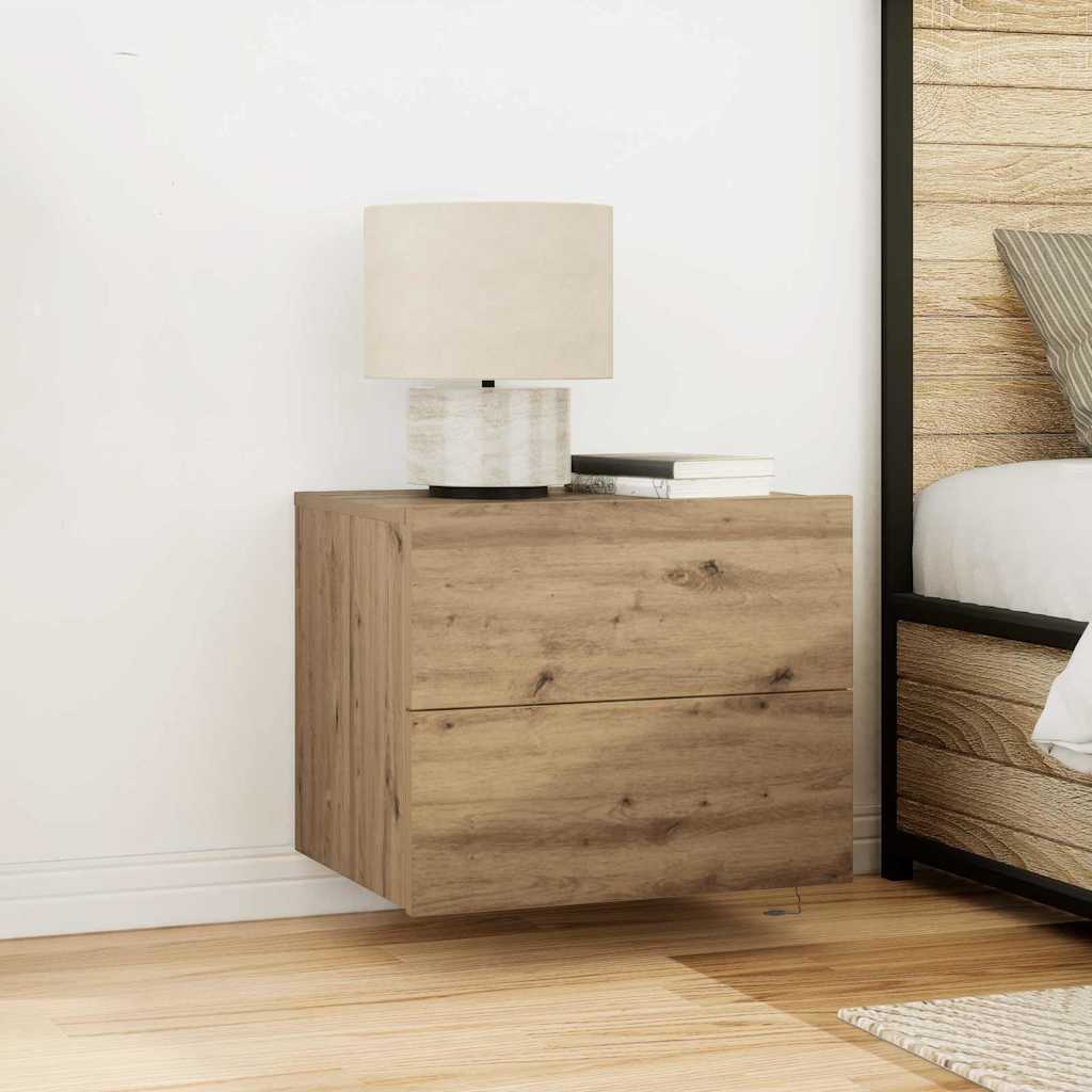 Κομοδίνο Artisan Oak 50 x 39 x 41 εκ. Επεξεργασμένο ξύλο - Pakobazaar