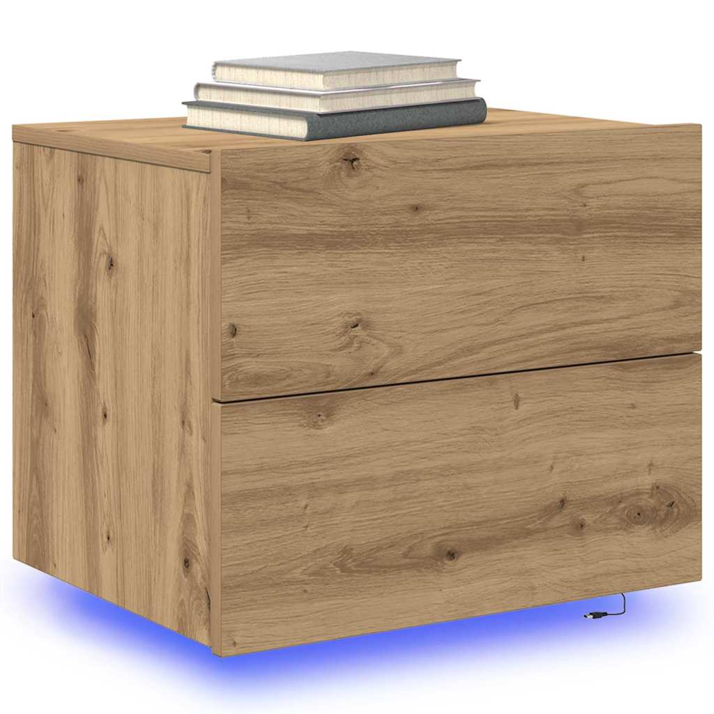 Κομοδίνο Artisan Oak 50 x 39 x 41 εκ. Επεξεργασμένο ξύλο - Pakobazaar