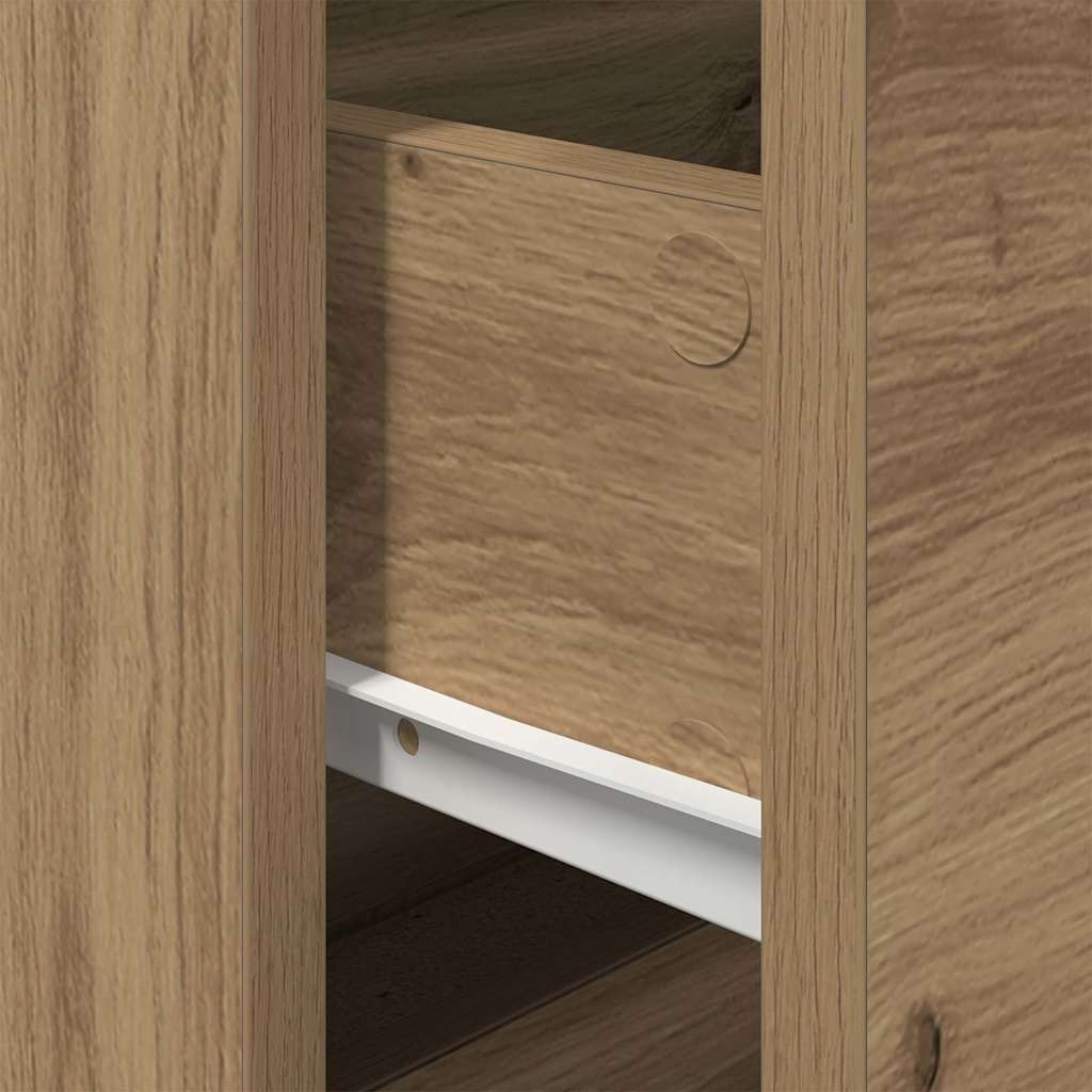Κομοδίνο 2 pcs Artisan Oak 50 x 39 x 41 εκ. Επεξεργασμένο ξύλο - Pakobazaar
