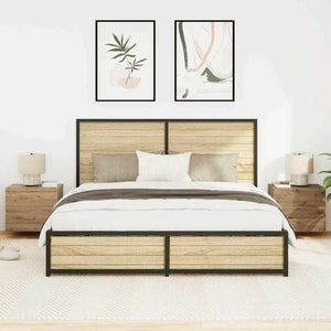 Κομοδίνο 2 pcs Artisan Oak 50 x 39 x 41 εκ. Επεξεργασμένο ξύλο - Pakobazaar