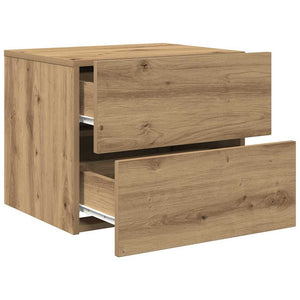 Κομοδίνο 2 pcs Artisan Oak 50 x 39 x 41 εκ. Επεξεργασμένο ξύλο - Pakobazaar
