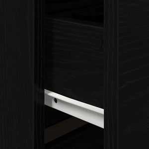 Κομοδίνο Μαύρη Οξυά 50 x 39 x 41 εκ. Επεξεργασμένο ξύλο - Pakobazaar