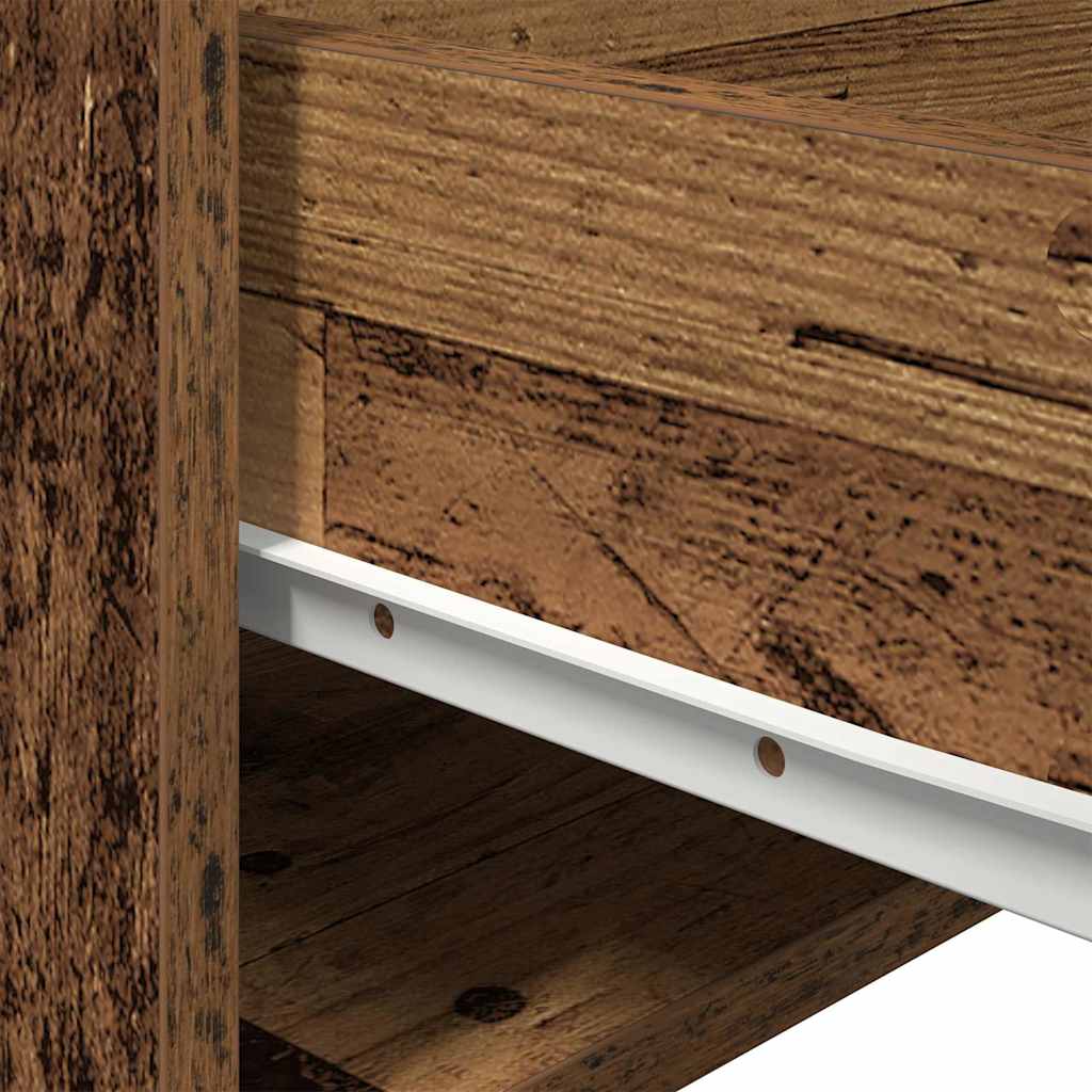 Τοίχου κομοδίνο με συρτάρι 2 pcs Παλιό ξύλο Επεξεργασμένο ξύλο - Pakobazaar