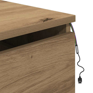 Τοίχου κομοδίνο Artisan Oak 50 x 36 x 30 εκ Επεξεργασμένο ξύλο - Pakobazaar