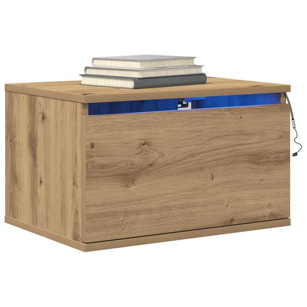 Τοίχου κομοδίνο Artisan Oak 50 x 36 x 30 εκ Επεξεργασμένο ξύλο - Pakobazaar