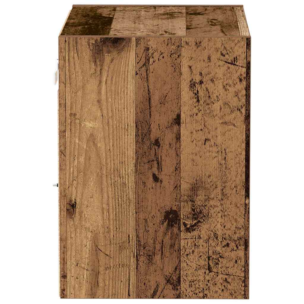 Ράφι τοίχου με φως LED με ράφι 2 pcs Καφέ 40 x 28,5 x 40 εκ - Pakobazaar