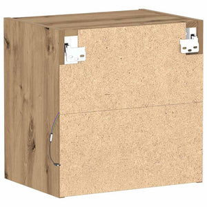 Ράφι τοίχου με φως LED με ράφι 2 pcs Καφέ 40 x 28,5 x 40 εκ - Pakobazaar