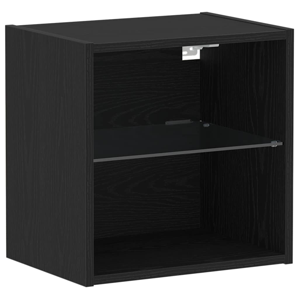 Ράφι τοίχου με φως LED με ράφι Μαύρο 40 x 28,5 x 40 εκ - Pakobazaar