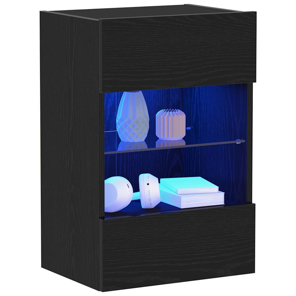 Σετ επίπλου τηλεόρασης Επιτοίχιο Μαύρο 40 x 30 x 60,5 cm - Pakobazaar