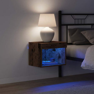 Σετ επίπλου τηλεόρασης με led Παλιό ξύλο 40 x 30 x 30 εκ - Pakobazaar