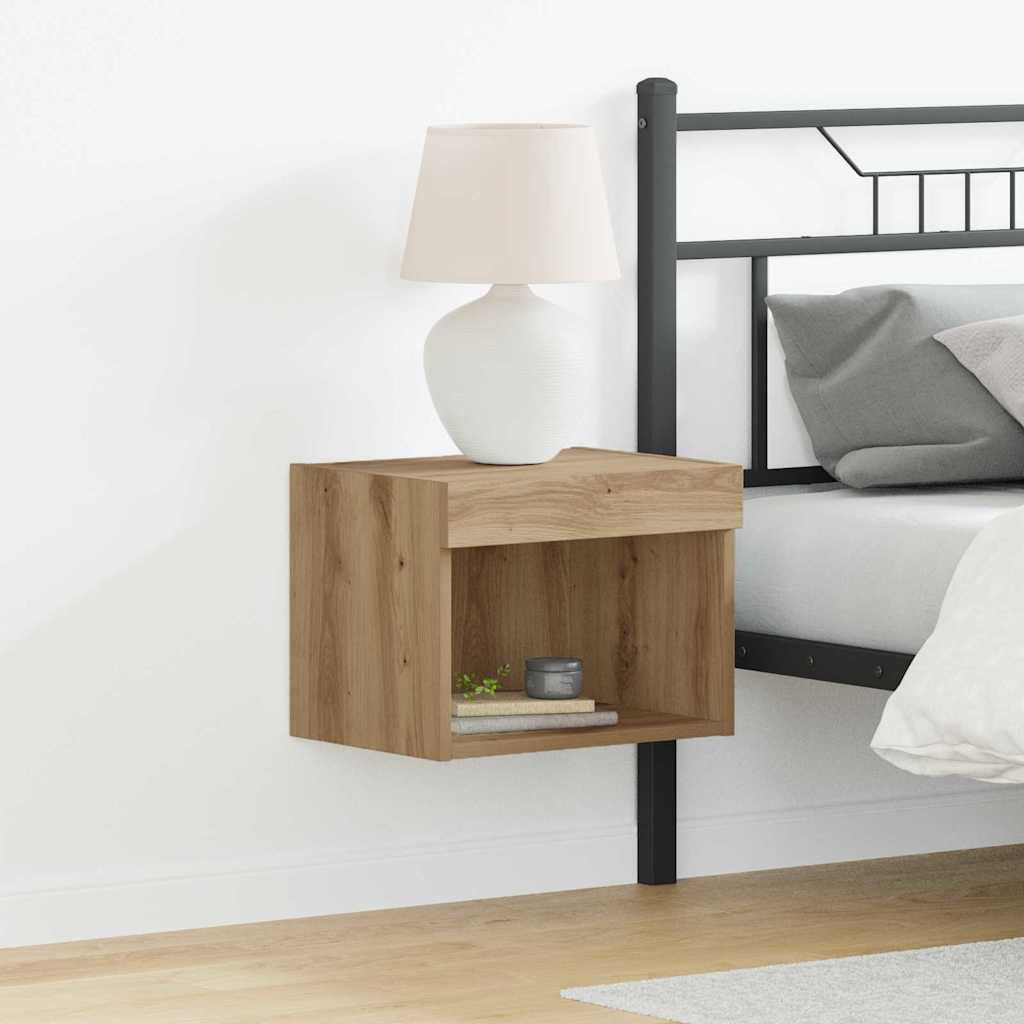 Σετ επίπλου τηλεόρασης με led Artisan Oak 40 x 30 x 30 εκ - Pakobazaar