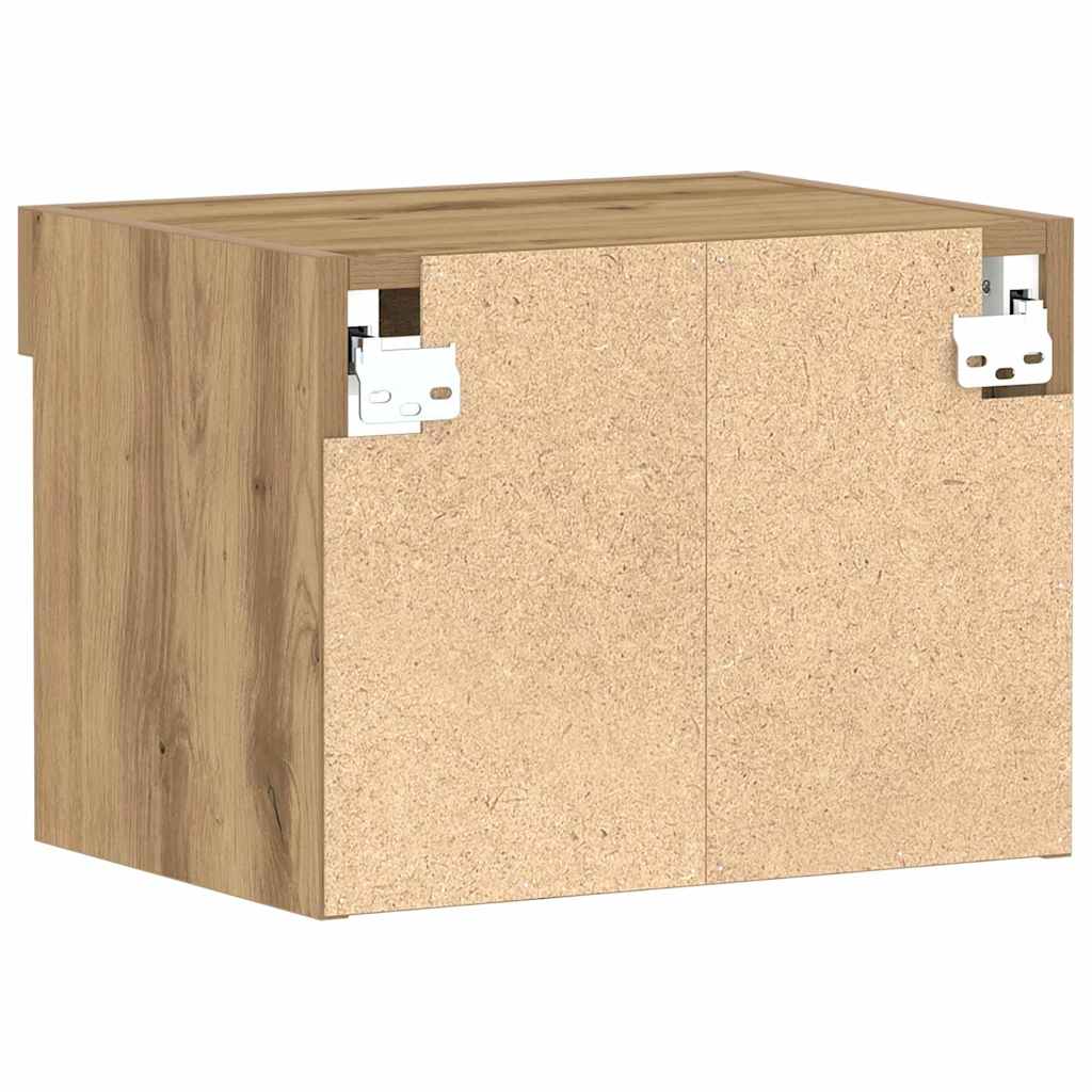 Σετ επίπλου τηλεόρασης με led Artisan Oak 40 x 30 x 30 εκ - Pakobazaar