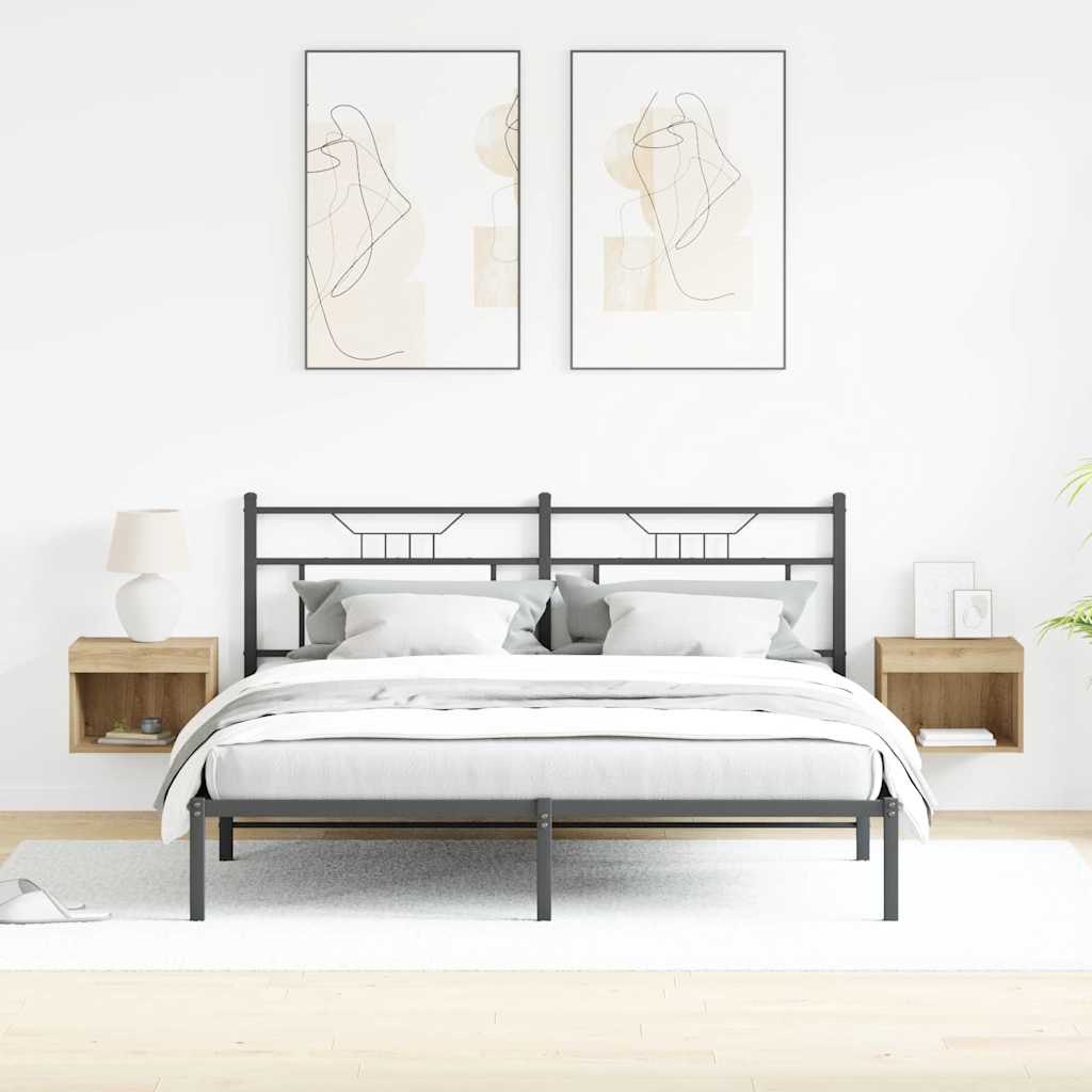 Σετ επίπλου τηλεόρασης με led 2 pcs Artisan Oak 40 x 30 x 30 εκ - Pakobazaar