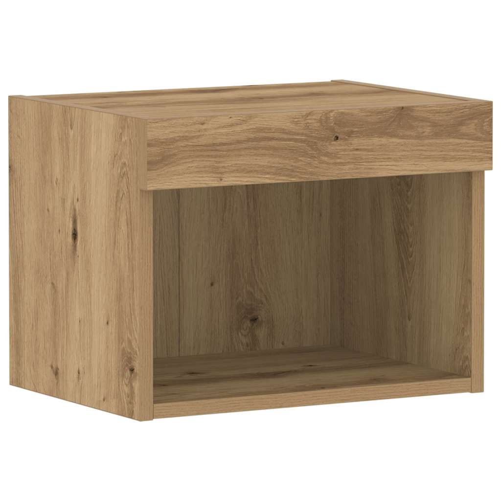 Σετ επίπλου τηλεόρασης με led 2 pcs Artisan Oak 40 x 30 x 30 εκ - Pakobazaar